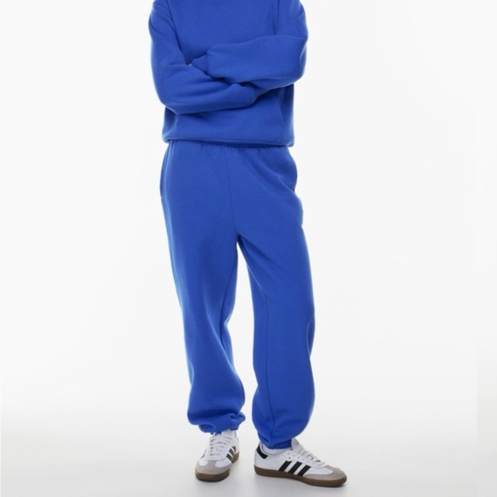 Aritzia TNA Cozy Fleece Mega Sweatpant in Cobalt Blue